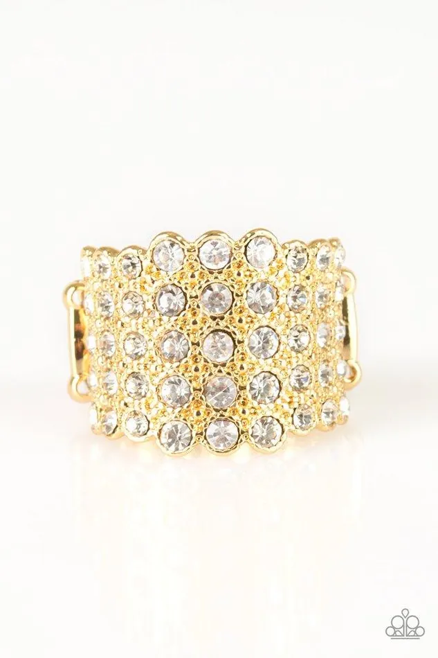 Paparazzi Ring Million Dollar Masquerade Gold Paparazzi Jewelry Rings