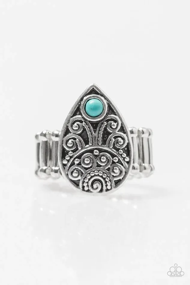 Paparazzi Ring Mumbai Mambo Blue Paparazzi Jewelry Rings