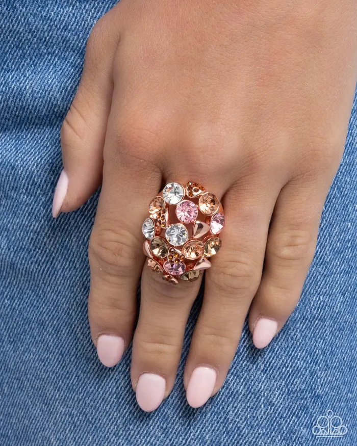 Paparazzi Ring Piquant Persuasion Copper Paparazzi Jewelry Rings
