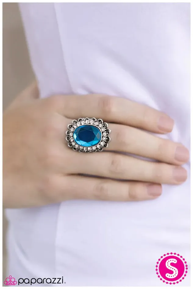Paparazzi Ring Queen Of The Castle Blue Paparazzi Jewelry Rings
