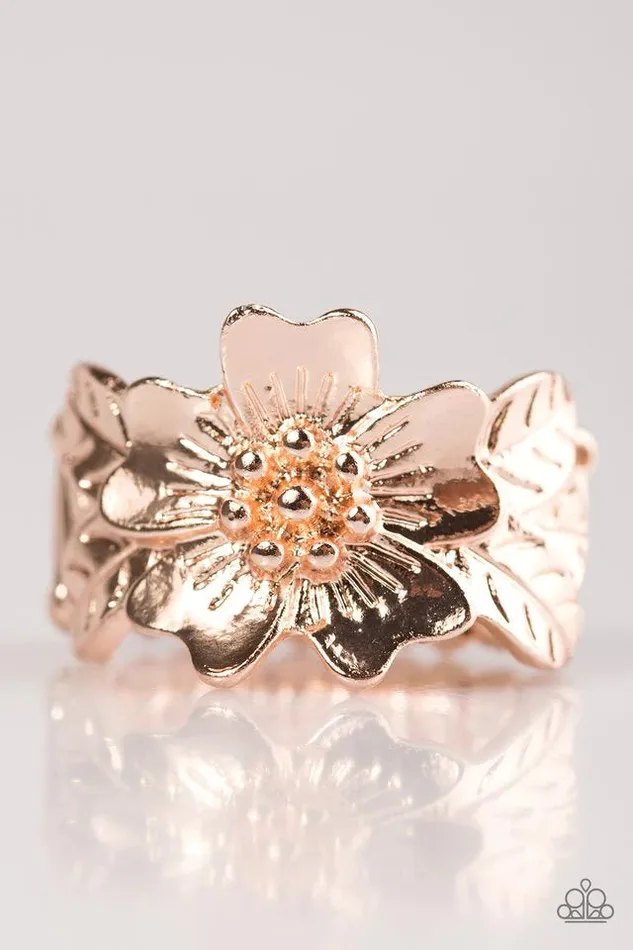 Paparazzi Ring Rio Retreat Rose Gold Paparazzi Jewelry Rings
