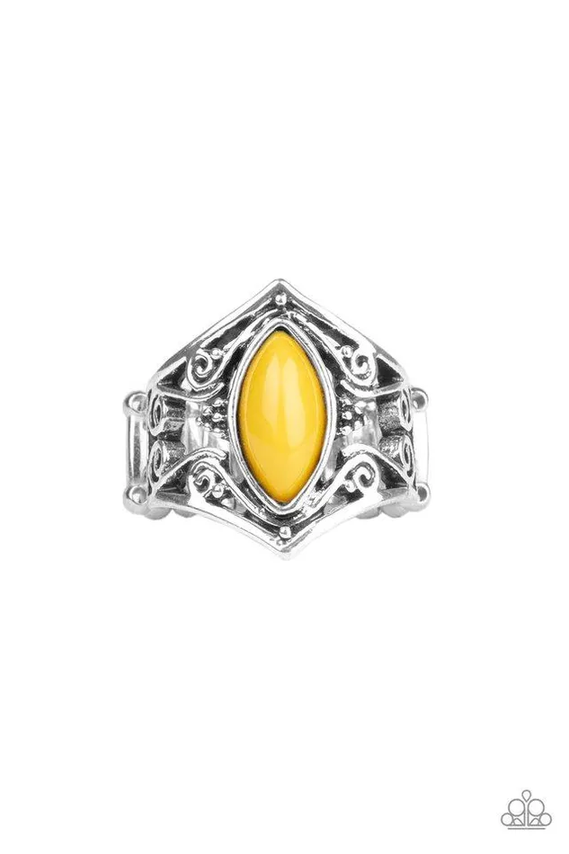 Paparazzi Ring Roamin Rogue Yellow Paparazzi Jewelry Rings