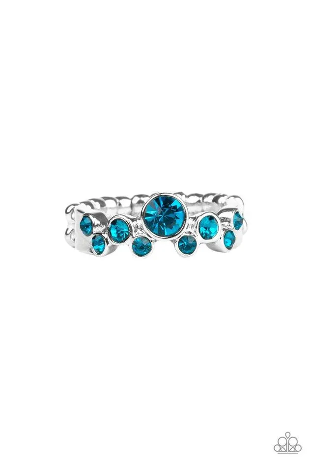 Paparazzi Ring Sparkle Spree Blue Paparazzi Jewelry Rings