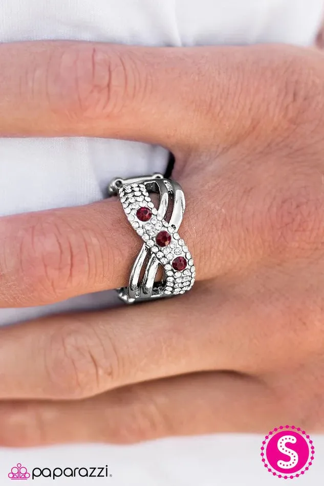 Paparazzi Ring The GLITTER Brick Road Red Paparazzi Jewelry Rings