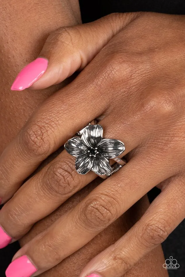 Paparazzi Ring Tropical Treat Black Paparazzi Jewelry Rings