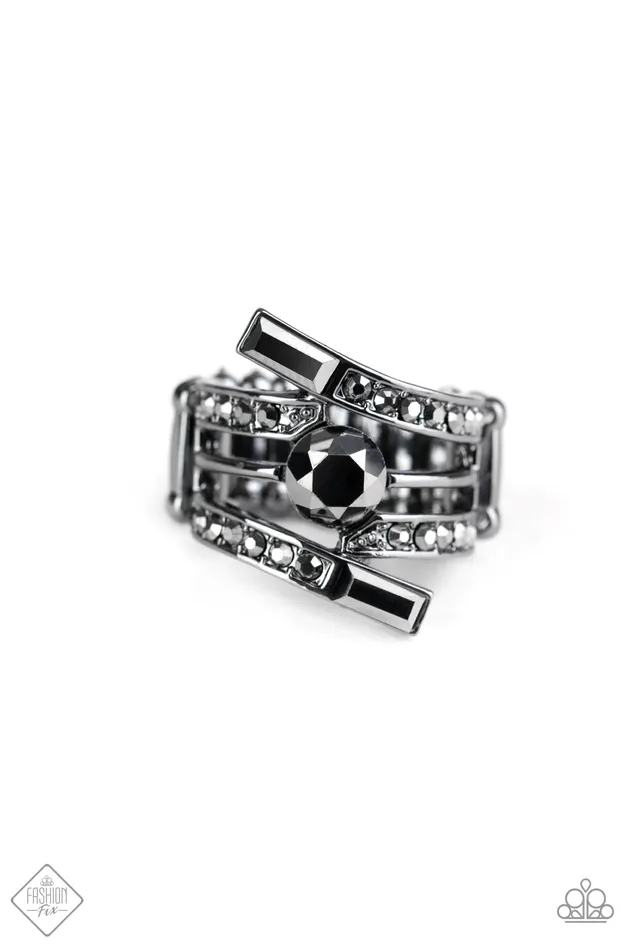 Paparazzi Ring Well Played Black Paparazzi Jewelry Rings