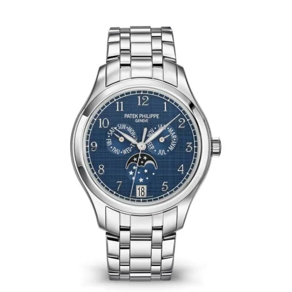 Patek Philippe Complications Annual Calendar 38mm Watch Ref 49471A001 Blue MoonPhase Dial Stainless Steel Bracelet Patek Philippe Bracelets Patek Philippe Complications Annual Calendar 38mm Watch Ref 49471A001 Blue MoonPhase Dial Stainless Steel Bracelet Patek Philippe Bracelets