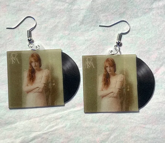 READY TO SHIP Florence and the Machine High as Hope Vinyl Album Handmade Earrings Sam Makes Things Earrings READY TO SHIP Florence and the Machine High as Hope Vinyl Album Handmade Earrings Sam Makes Things Earrings