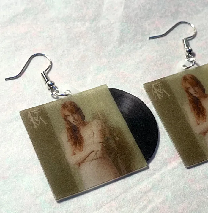 READY TO SHIP Florence and the Machine High as Hope Vinyl Album Handmade Earrings Sam Makes Things Earrings READY TO SHIP Florence and the Machine High as Hope Vinyl Album Handmade Earrings Sam Makes Things Earrings