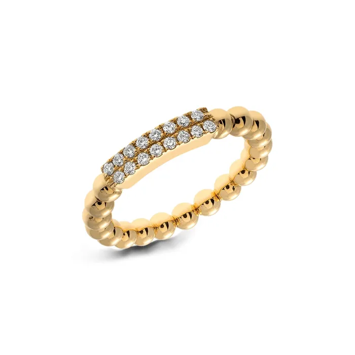 Rings Hulchi Belluni Hulchi Belluni 18K Yellow Gold Tresore Diamond Ring Rings Hulchi Belluni Hulchi Belluni 18K Yellow Gold Tresore Diamond Ring