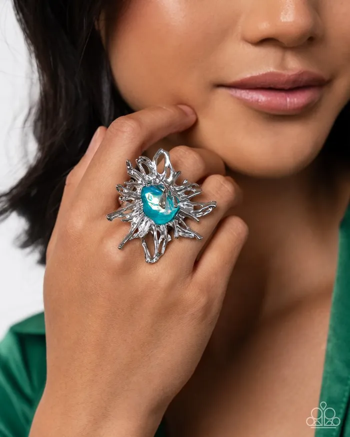 Rings Paparazzi Jewelry Paparazzi Ring Artistic Movement Blue Rings Paparazzi Jewelry Paparazzi Ring Artistic Movement Blue