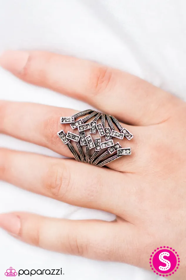 Rings Paparazzi Jewelry Paparazzi Ring Class and Clash Silver