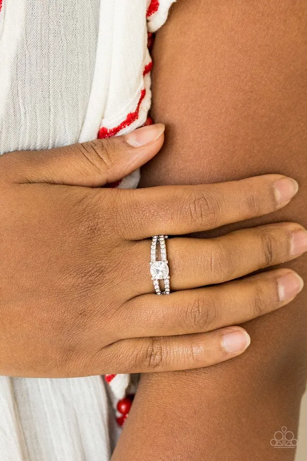 Rings Paparazzi Jewelry Paparazzi Ring Dream Sparkle White