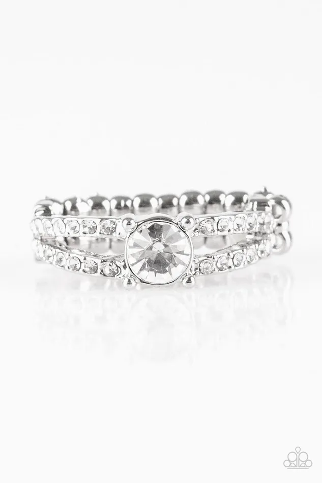 Rings Paparazzi Jewelry Paparazzi Ring Dream Sparkle White Rings Paparazzi Jewelry Paparazzi Ring Dream Sparkle White