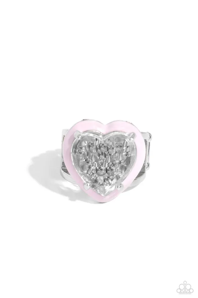 Rings Paparazzi Jewelry Paparazzi Ring Hallmark Heart Pink Rings Paparazzi Jewelry Paparazzi Ring Hallmark Heart Pink