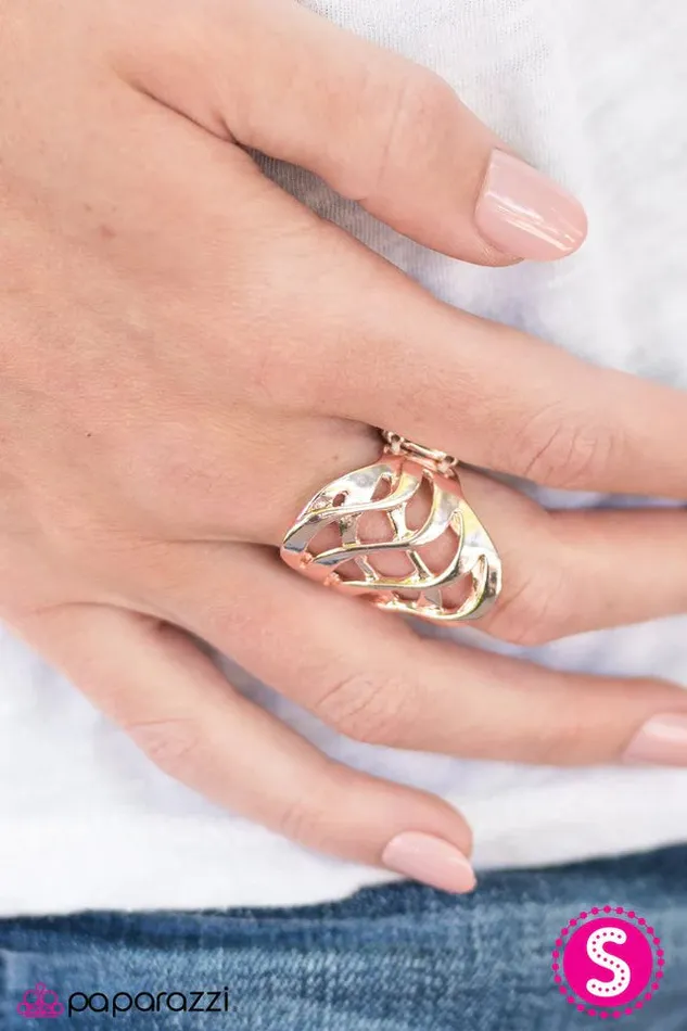 Rings Paparazzi Jewelry Paparazzi Ring Just The WAVE You Are Rose Gold