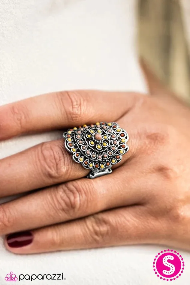 Rings Paparazzi Jewelry Paparazzi Ring Lady Of Spain Yellow