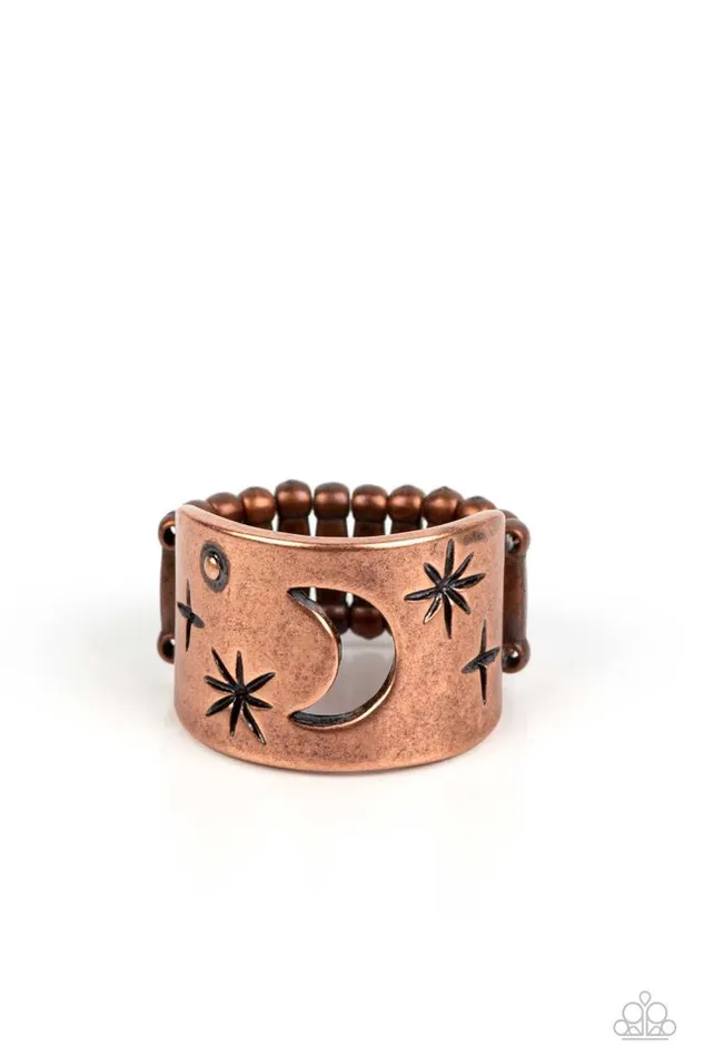 Rings Paparazzi Jewelry Paparazzi Ring Lunar Levels Copper Rings Paparazzi Jewelry Paparazzi Ring Lunar Levels Copper