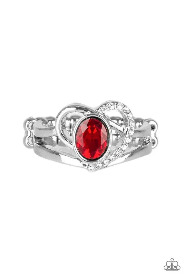 Rings Paparazzi Jewelry Paparazzi Ring No HEARTStrings Attached Red