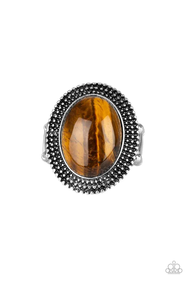 Rings Paparazzi Jewelry Paparazzi Ring Outdoor Oasis Brown