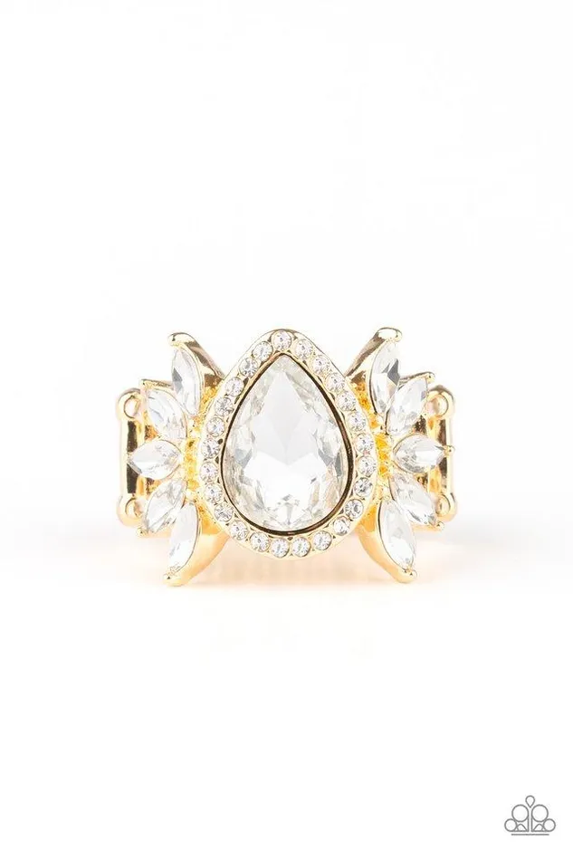 Rings Paparazzi Jewelry Paparazzi Ring Really Regal Gold
