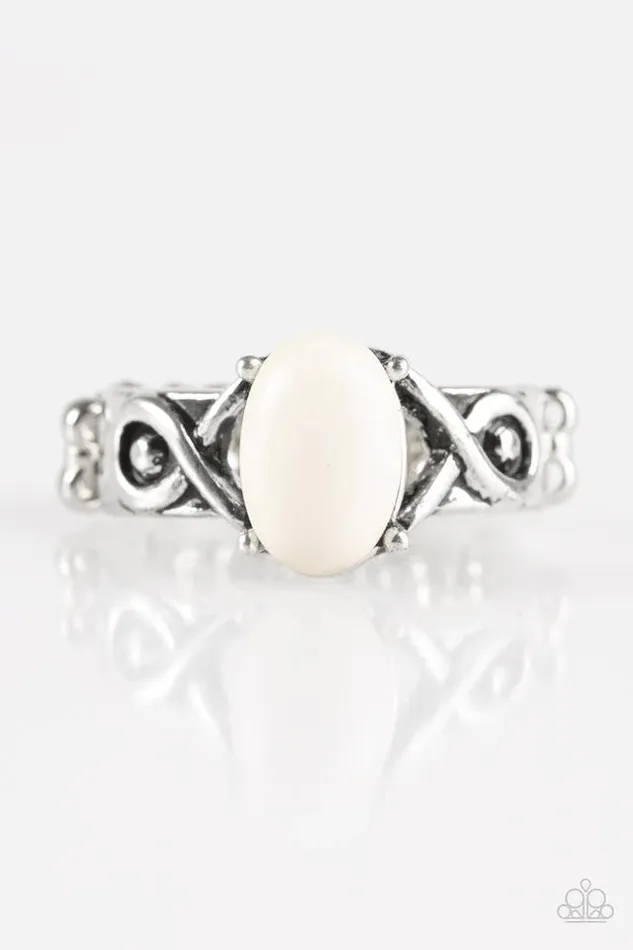 Rings Paparazzi Jewelry Paparazzi Ring Stone Thrones White
