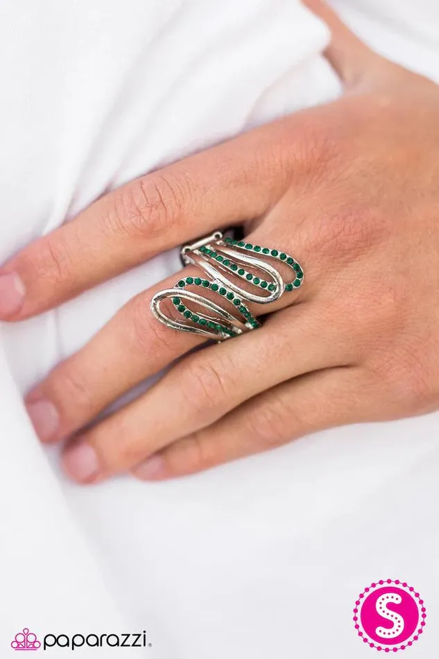 Rings Paparazzi Jewelry Paparazzi Ring Wingspan Green