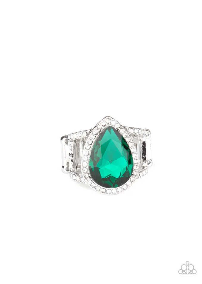 Rings Paparazzi Ring BLINGing Down The House Green Paparazzi Jewelry Rings Paparazzi Ring BLINGing Down The House Green Paparazzi Jewelry