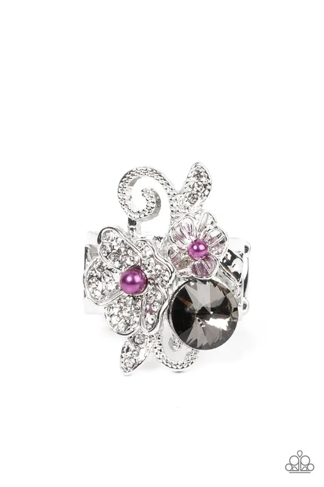 Rings Paparazzi Ring Bucketful of Bouquets Purple Paparazzi Jewelry Rings Paparazzi Ring Bucketful of Bouquets Purple Paparazzi Jewelry
