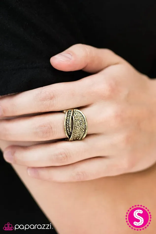 Rings Paparazzi Ring Love At First SPARK Brass Paparazzi Jewelry
