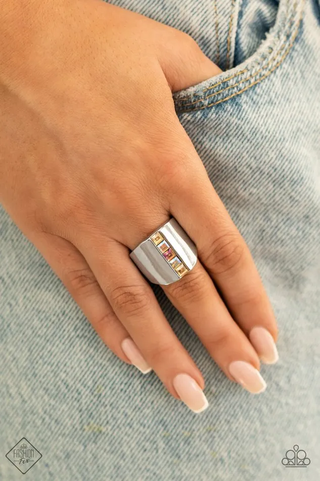 Rings Paparazzi Ring Thrifty Trendsetter Multi Paparazzi Jewelry