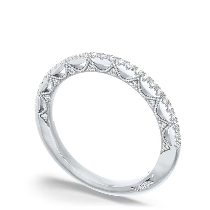 Rings Tacori Tacori 18K White Gold 22mm Diamond Band