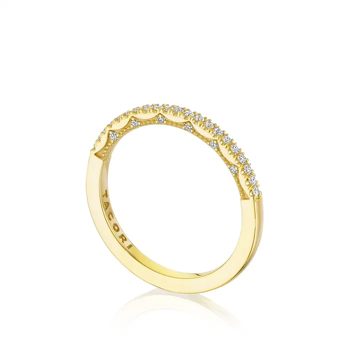 Rings Tacori Tacori Coastal Crescent 14K Yellow Gold Diamond Band