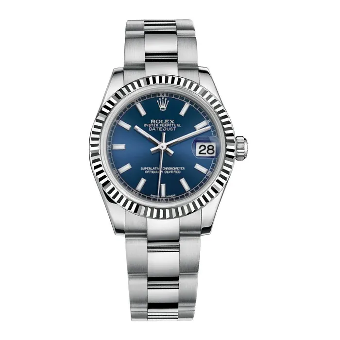 Rolex Bracelets Rolex Datejust 31mm Ref 1782740038 Blue Dial Stainless steel Oyster Bracelet Womens Watch