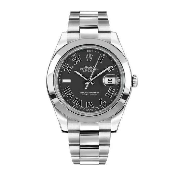 Rolex Datejust 41mm Ref 116300 Black Roman Dial Stainless Steel Oyster Bracelet Mens Watch Rolex Bracelets Rolex Datejust 41mm Ref 116300 Black Roman Dial Stainless Steel Oyster Bracelet Mens Watch Rolex Bracelets