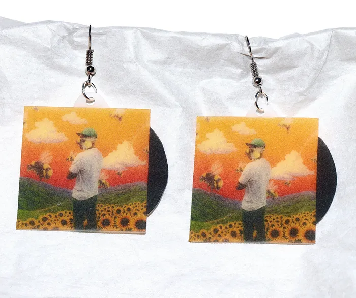 Sam Makes Things Earrings Pride Prejudice 2005 DVD 2D detailed Handmade Earrings