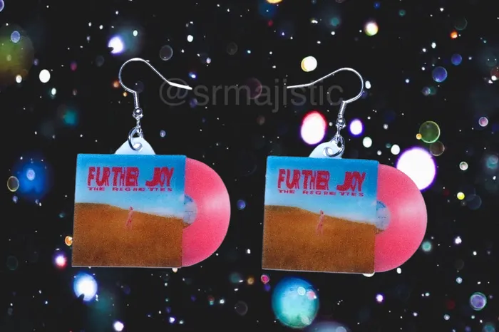 Sam Makes Things Earrings The Regrettes Further Joy Vinyl Album Handmade Earrings Sam Makes Things Earrings The Regrettes Further Joy Vinyl Album Handmade Earrings
