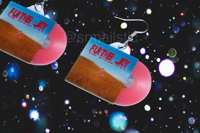 Sam Makes Things Earrings The Regrettes Further Joy Vinyl Album Handmade Earrings