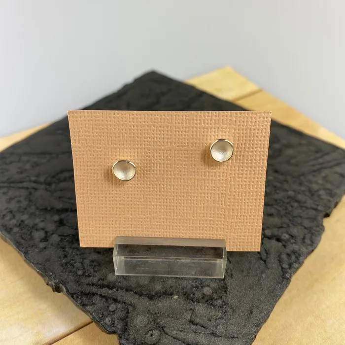 Sarah Richardson Jewelry Medium Pod Post Earrings in Silver Earrings