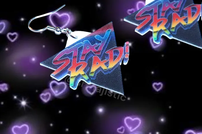 Stay Rad Vaporwave 80s Aesthetic Handmade Earrings Sam Makes Things Earrings