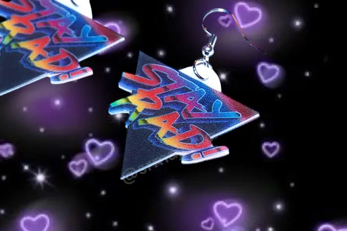 Stay Rad Vaporwave 80s Aesthetic Handmade Earrings Sam Makes Things Earrings