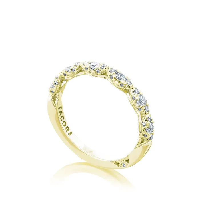 Tacori Petite Crescent 18K Yellow Gold Diamond Wedding Band Ring Tacori Rings Tacori Petite Crescent 18K Yellow Gold Diamond Wedding Band Ring Tacori Rings