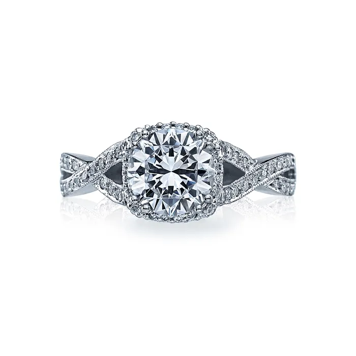 Tacori Platinum Dantela Diamond Semimount Ring Tacori Rings