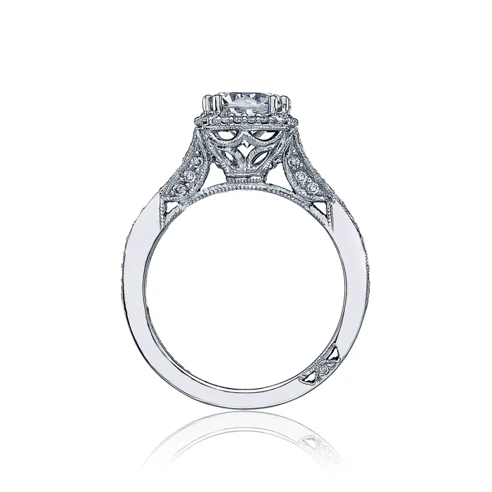 Tacori Platinum Dantela Diamond Semimount Ring Tacori Rings