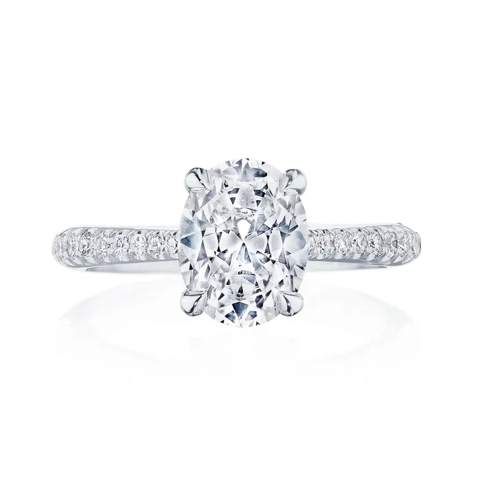 Tacori Platinum Diamond Semimount Ring Tacori Rings