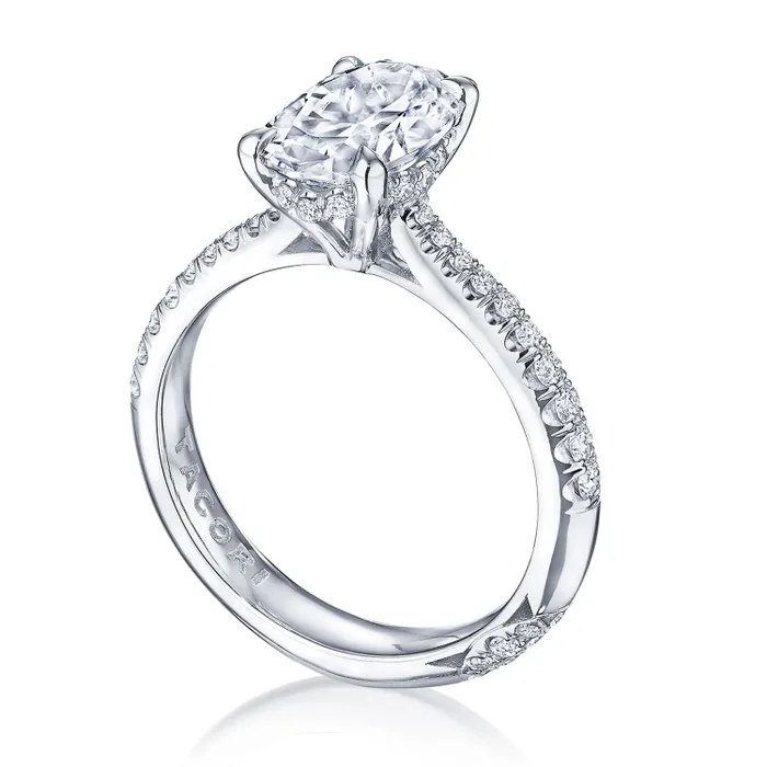 Tacori Platinum Diamond Semimount Ring Tacori Rings