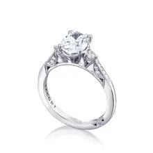 Tacori Simply Tacori 18K White Gold Oval Diamond Engagement Ring Tacori Rings Tacori Simply Tacori 18K White Gold Oval Diamond Engagement Ring Tacori Rings
