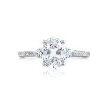Tacori Simply Tacori 18K White Gold Oval Diamond Engagement Ring Tacori Rings Tacori Simply Tacori 18K White Gold Oval Diamond Engagement Ring Tacori Rings
