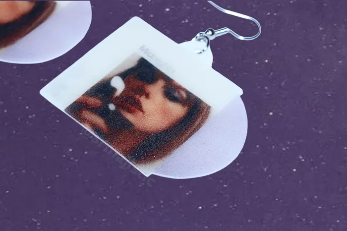 Taylor Swift Midnights Vinyl Album color variants Handmade Earrings Sam Makes Things Earrings