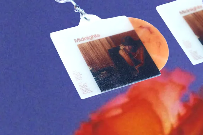 Taylor Swift Midnights Vinyl Album color variants Handmade Earrings Sam Makes Things Earrings